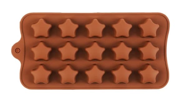 Dybe chokoladestænger Silikoneform Silikone Bageform, Fødevaregodkendt, Non-stick, 3D chokolade- og kageform, Brun