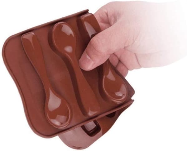 Dybe chokoladestænger Silikoneform Silikone Bageform, Fødevaregodkendt, Non-stick, 3D chokolade- og kageform, Brun