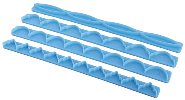 Sockerpasteformar FRILLS 4 st utsticksformar