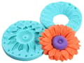 Miniatyrbild 1 av 3: Silikonform för sockerpasta 3D SOLROS GERBERA XXL 10cm