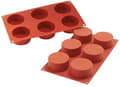 Miniatyrbillede 1 af 2: Silikoneform til enkeltportions CYLINDRO fi=70mm/H=35mm SILIKOMART