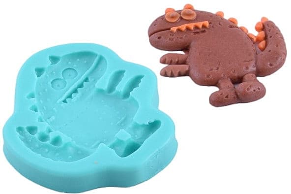 Silikonform för sockerpasta Djur DINOSAURIER