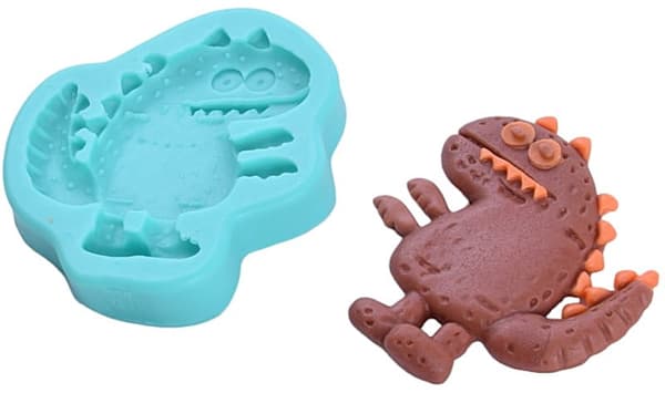 Silikonform för sockerpasta Djur DINOSAURIER