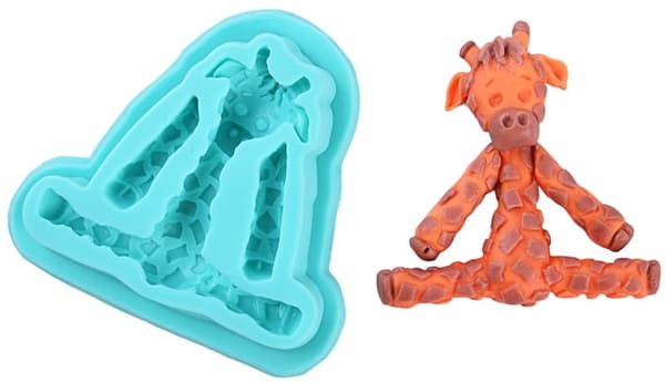 Silikoneform til sukkerpasta GIRAFFE