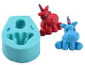 Miniatyrbild 1 av 4: Silikonform för sockerpasta 3D ENHÖRNING