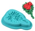 Miniatyrbild 3 av 3: Silikonform för sockerpasta ROSBUKETT ROSROSOR