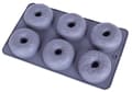 Miniatyrbillede 2 af 2: Silikoneform til bagning af donuts, 6 reder med mønster
