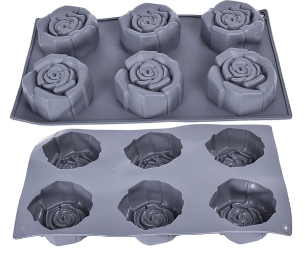Silikonform för bakning av en portion ROSES ROSE 6GN