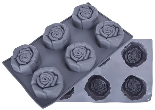 Silikonform för bakning av en portion ROSES ROSE 6GN