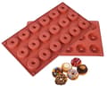 Miniatyrbild 1 av 2: Silikon bakform Mini Donuts Donuts med hål 18GN