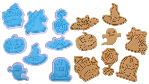 Halloween-stempel-kageudstikkere 8 stk.