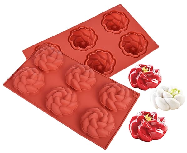 FLOWERS KWIAT silikonform med 6 delar
