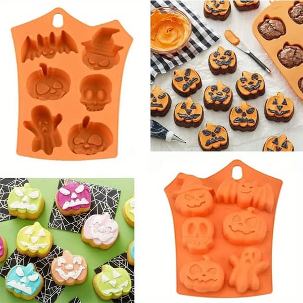 Silikon bakform HALLOWEEN spökpumpa fladdermus