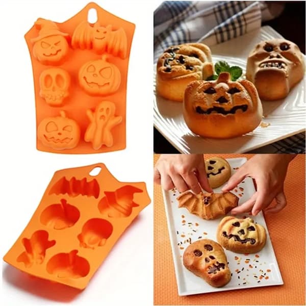 Silikon bakform HALLOWEEN spökpumpa fladdermus