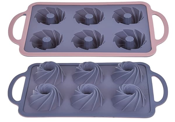 Silikonform för vridna cupcakes med skorsten, STAVAD