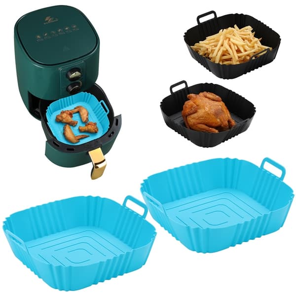 Silikoninsats för fettfri fritös fyrkantig AIR FRYER 17,5 cm bakform