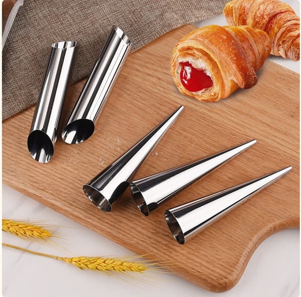 Bakformar för CREAM TUBE XXL-rör 12 cm 6 st rostfritt stål