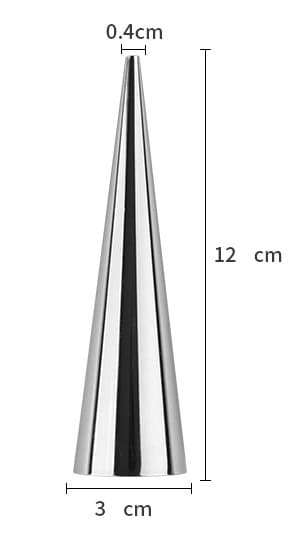 Bakformar för CREAM TUBE XXL-rör 12 cm 6 st rostfritt stål