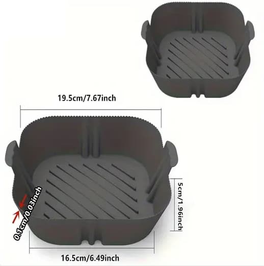 Silikoninsats för AIR FRYER 16 cm fettfri fritösform