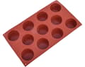 Miniatyrbild 3 av 3: Silikonform för monoportioner CYLINDER 50xh30mm 11 hål Desserter Mousse