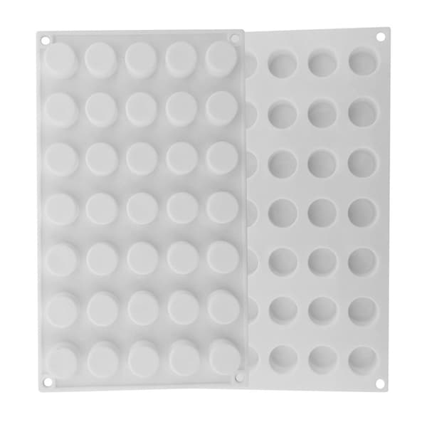 Silikonimuotti mousse-pralineille ja suklaille MINI CYLINDER 35 hylsyä