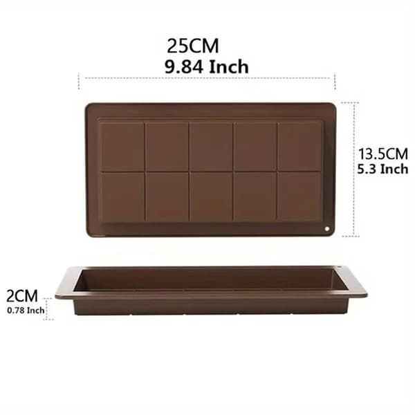 Silikoneform til Dubai chokoladebar XXL 22x10 cm chokolade