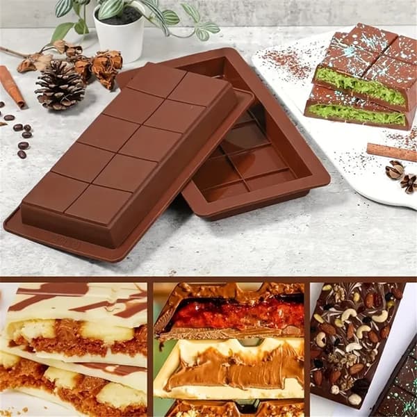 Silikoneform til Dubai chokoladebar XXL 22x10 cm chokolade
