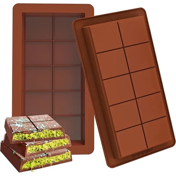 Silikoneform til Dubai chokoladebar XXL 22x10 cm chokolade