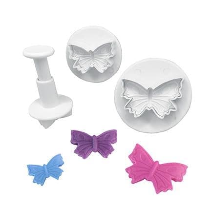Udstikkere, forme, udstikker med stempel, BUTTERFLIES, 3 stk.
