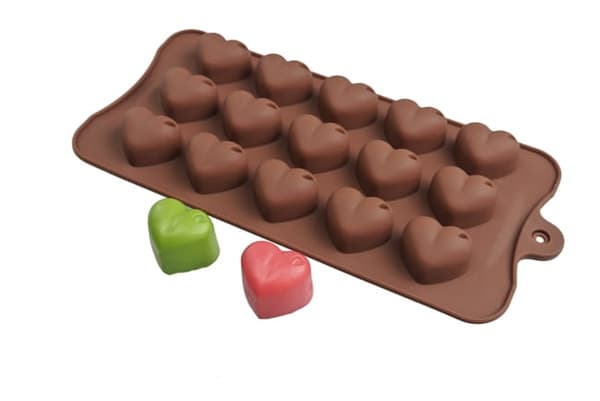 Silikonimuotti praliineille, jälkiruoille, jäätelölle, SYDÄN
