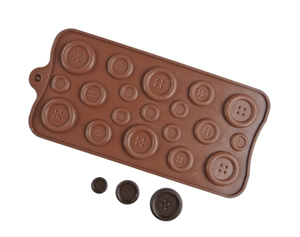 Silikonform för praliner, choklad, glass, knappar