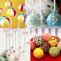 Miniatyrbild 3 av 3: Silikonform för kakor i form av Cake Pops + pinnar