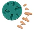 Miniatyrbild 1 av 2: Silikonform för sockerpasta SMÅ HÄNDER HÄNDER