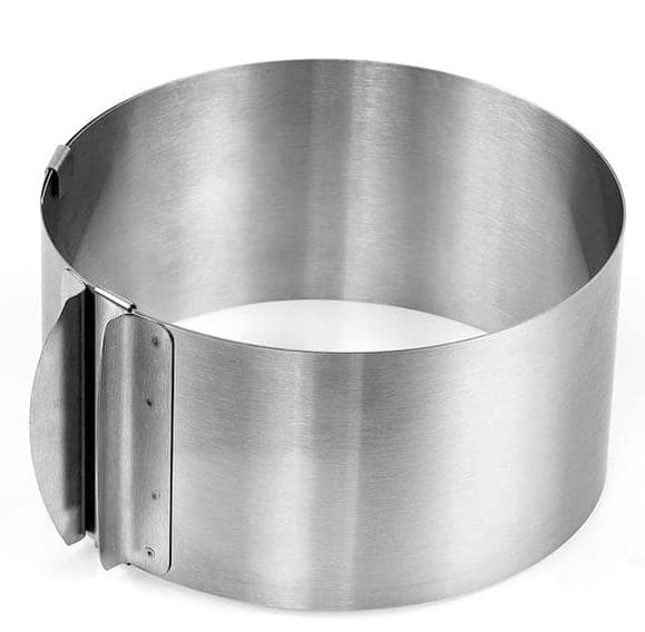 Kantband h=8cm justerbar 16-30 cm med skala för kakform