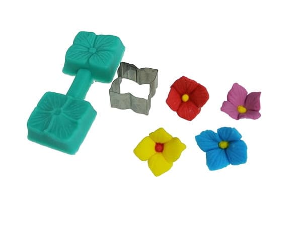 Silikonform + utstickare HYDRANSE BLOMMA BLOMMA