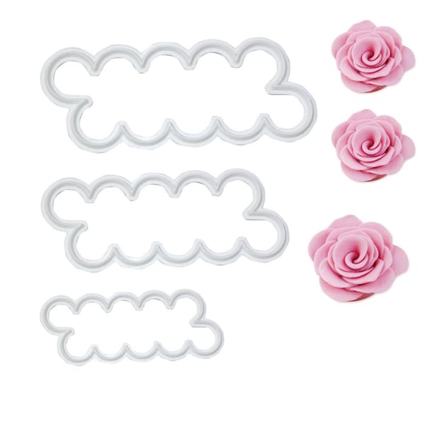 STRAIGHT ROSE utstickare, set med 3 utstickare