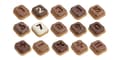 Miniatyrbillede 2 af 3: Silikone chokoladeform + NUMMERS udstikkere