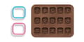 Miniatyrbillede 1 af 3: Silikone chokoladeform + NUMMERS udstikkere