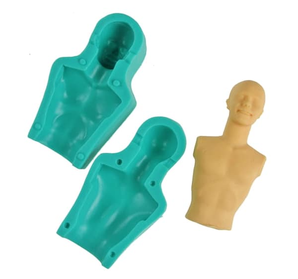 Silikonform för sockerpasta 3D-hane