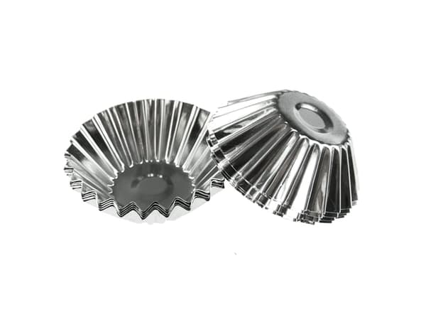 Metallformar för muffins, 60 mm, 10 st