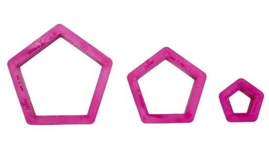 Set med PENTAGON utstickare 3 st DECORA