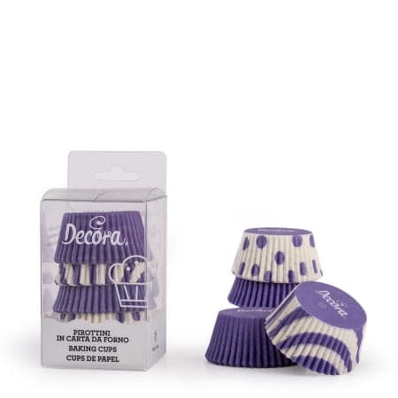Paperiset muffinssivuoat PURPLE FANTASY 50x32 mm DECORA 75 kpl