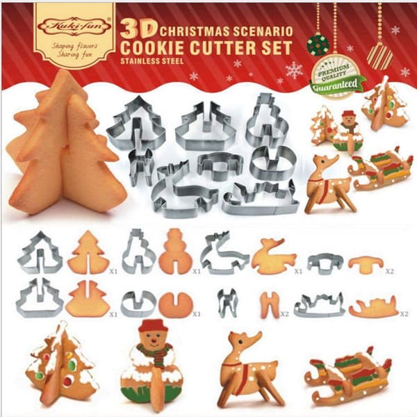 3D-joululeikkurisetti
