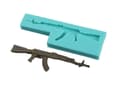 Miniatyrbild 2 av 2: Silikonform för sockerpasta KALASHNIKOV AK GEVÄR