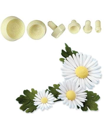 Set med 6 formar för blomcentrum
