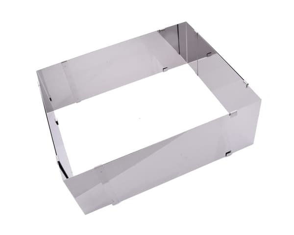 Justerbar rektangulär form, kanthöjd 6 cm