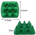 Miniatyrbillede 3 af 3: Silikoneform til bagning af enkelte portioner JULETRÆ 3D