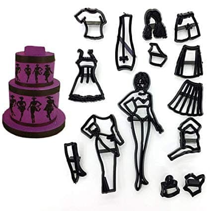 FASHION GIRL Sukkerpasta-udstikkere
