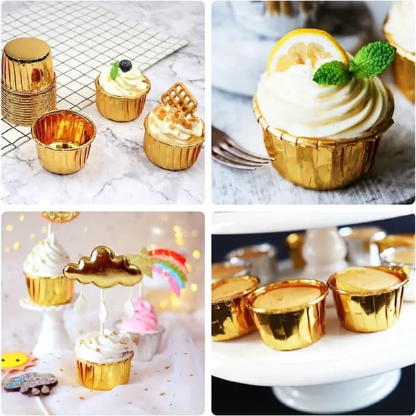 Muffinsformar GULD 50x40 mm / 50 st