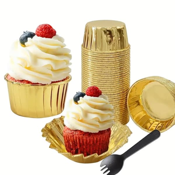 Muffinsformar GULD 50x40 mm / 50 st